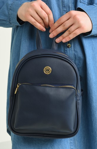 Navy Blue Back Pack 0077-03