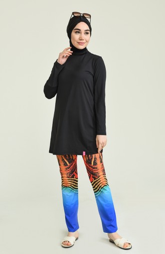 Black Swimsuit Hijab 02158-01