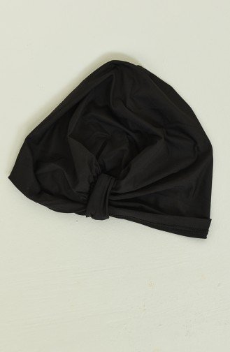 Schwarz Hijab Badeanzug 02158-01