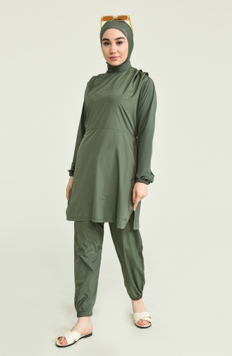 Khaki Hijab Badeanzug 22237-01