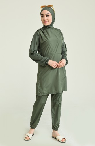 Khaki Hijab Badeanzug 22237-01