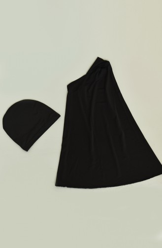 Maillot de Bain Hijab Noir 22641-01