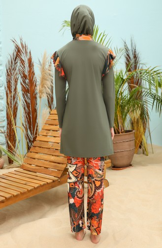 Green Modest Swimwear 2205-01