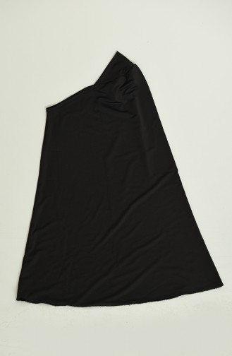 Schwarz Hijab Badeanzug 2218-01