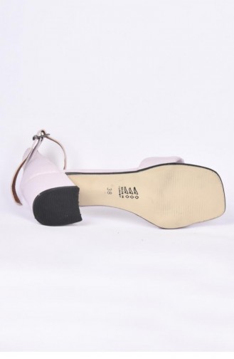 Papuçcity Tria 5 Cm Topuklu Tek Bant Sandalet Ayakkabı Lila