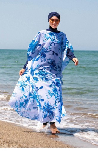 Blue Swimsuit Hijab 2473