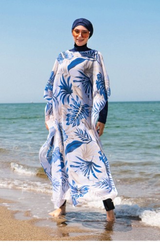 Yaprak Desenli Kaftan Kimono Pareo P2103