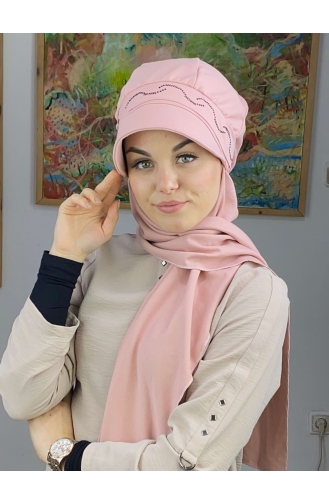 Pastell Pink Praktischer Turban 24BST060322-02