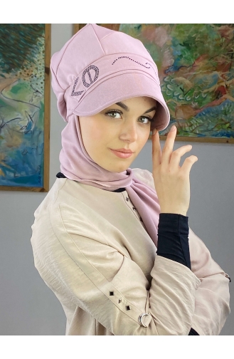 Light Lilac Ready to wear Turban 24BST060322-04