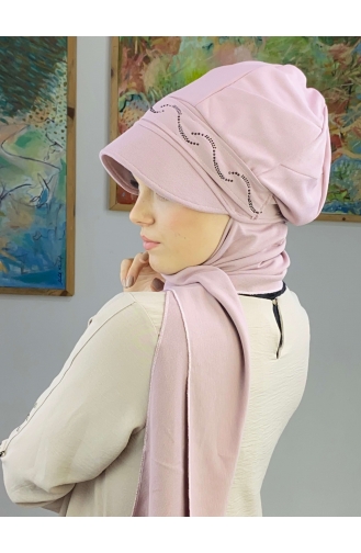 Light Lilac Ready to Wear Turban 24BST060322-04