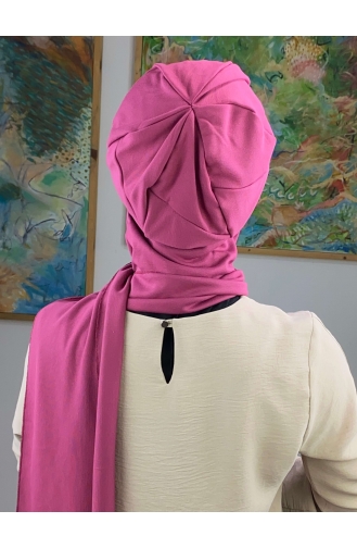 Fuchsia Ready to wear Turban 24BST060322-05