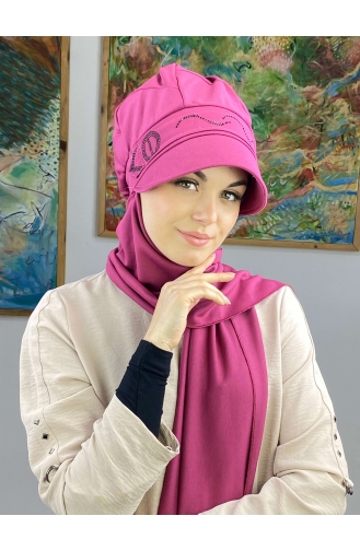 Fuchsia Ready to wear Turban 24BST060322-05