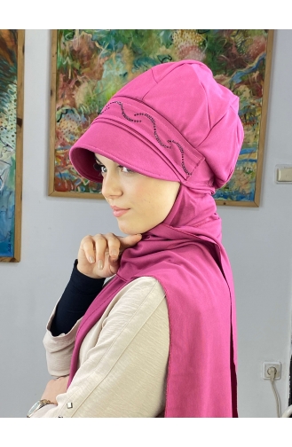 Fuchsia Ready to wear Turban 24BST060322-05