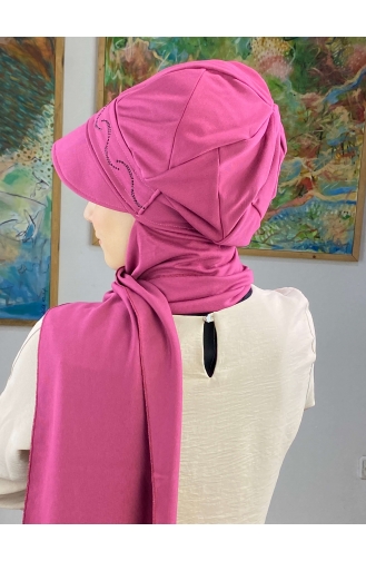 Fuchsia Ready to wear Turban 24BST060322-05