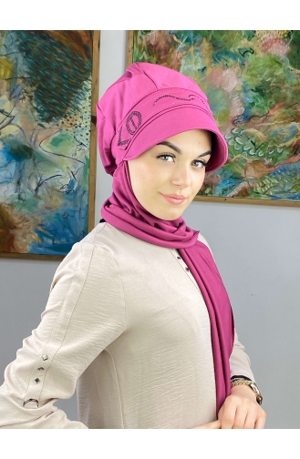 Fuchsia Ready to wear Turban 24BST060322-05