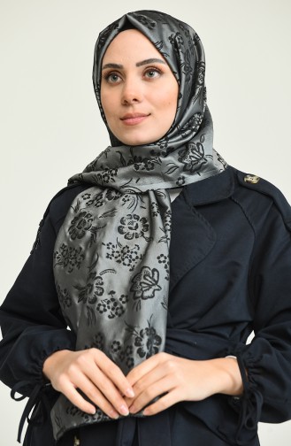 Desenli Mevsimlik Şal 8315-03 Gri