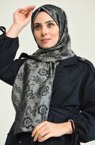 Desenli Mevsimlik Şal 8315-03 Gri