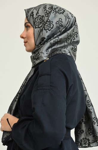 Desenli Mevsimlik Şal 8315-03 Gri
