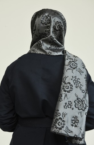 Desenli Mevsimlik Şal 8315-03 Gri