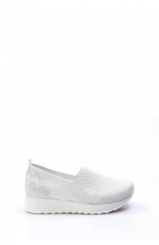 Weiß Tägliche Schuhe 629ZA501-1001.Beyaz