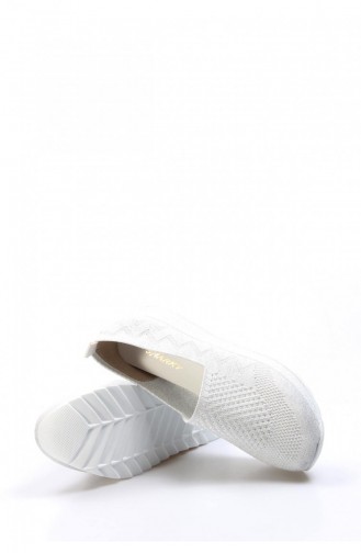 Weiß Tägliche Schuhe 629ZA501-1001.Beyaz