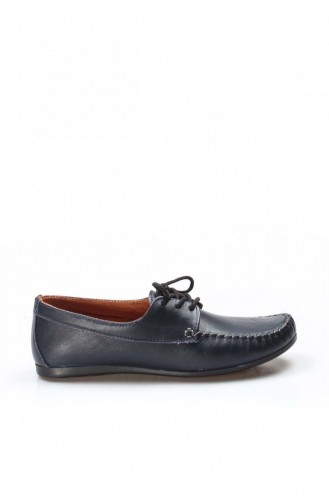 Navy Blue Casual Shoes 710ZA045.Lacivert