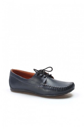 Navy Blue Casual Shoes 710ZA045.Lacivert