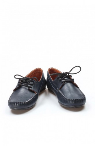 Navy Blue Casual Shoes 710ZA045.Lacivert
