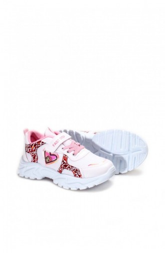 Unisex Çocuk Sneaker Ayakkabı 868Xca047 Beyaz Kırmızı