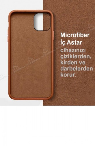 Dafoni İphone 13 Deri Açık Pembe Rubber Kılıf