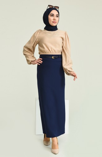 Navy Blue Rok 2228-02