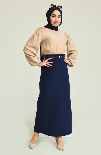 Navy Blue Rok 2228-02