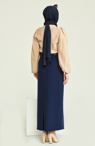 Navy Blue Rok 2228-02