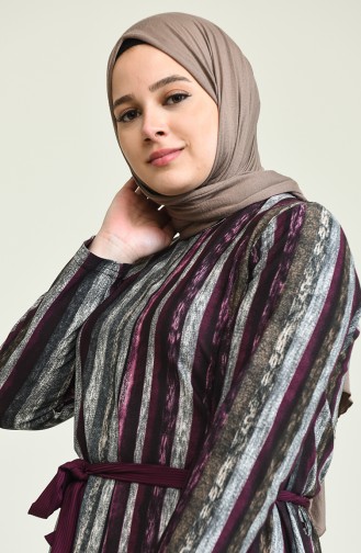 Ensemble Deux Pieces Tunique Pantalon 2616A-04 Plum 2616A-04
