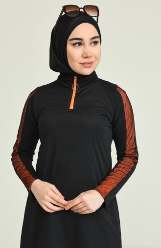 Maillot de Bain Hijab Orange 2207-02