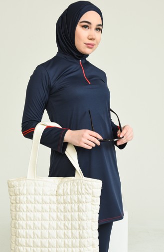 Navy Blue Swimsuit Hijab 2212-01