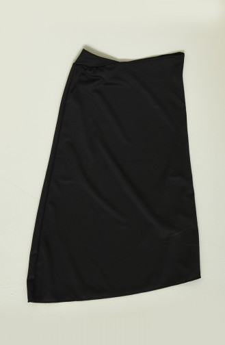 Schwarz Hijab Badeanzug 2225A-02