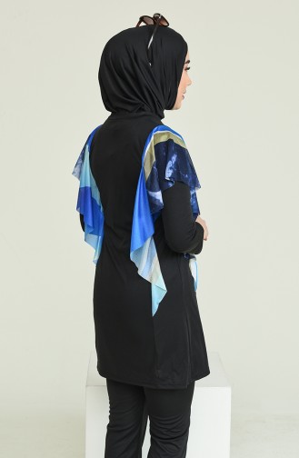 Blue Swimsuit Hijab 2225B-02