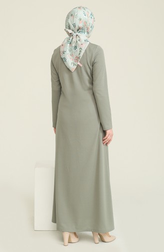 Fermuarlı Ferace 2025-01 Çağla Yeşili