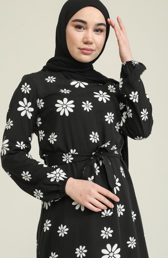White Hijab Dress 2060-01