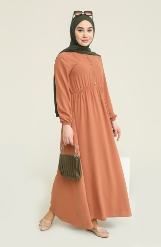 Onion Peel Hijab Dress 7001-05