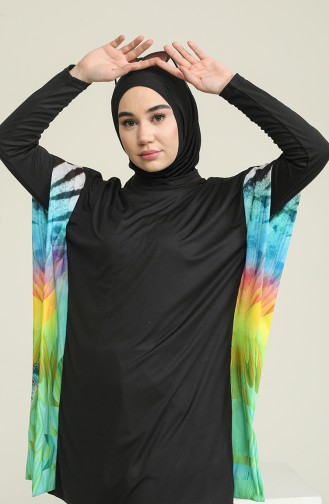 Black Swimsuit Hijab 2201A-01