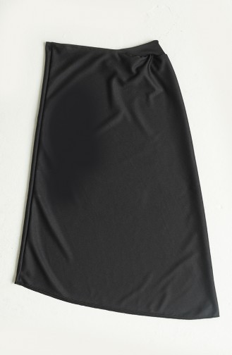 Schwarz Hijab Badeanzug 2225-01