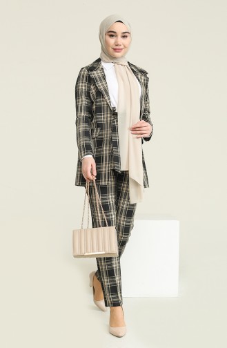 Plaid Suit Mink 9957 13146