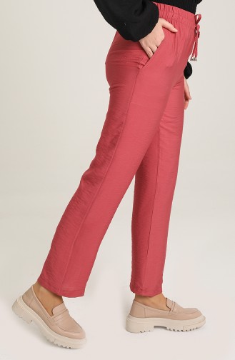 Pantalon Rose Pâle Foncé 6101-11