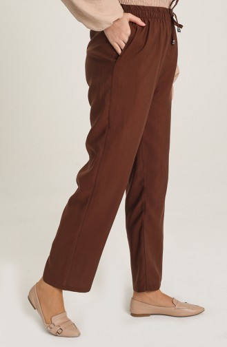 Cepli Bol Paça Pantolon 6101-17 Kahverengi