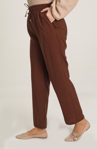 Pantalon Couleur Brun 6101-17