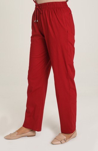 Claret Red Pants 6104-06