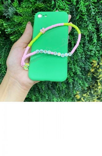 Just Smıle Renkli Fimo Boncuk Telefon Askısı Charmı