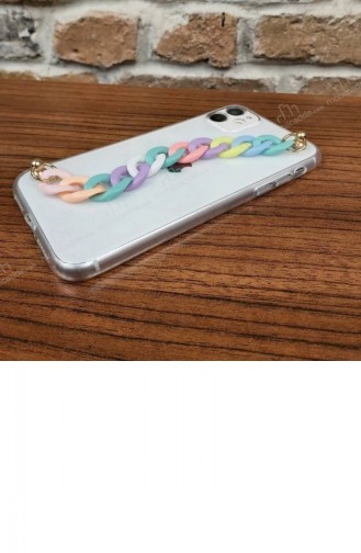 İphone 11 Renkli Zincirli Kılıf